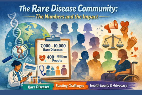 An illustration of a doctor and patients.